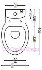 Bauhaus Wisp Close-Coupled Toilet - WP6005W