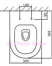 Abacus Vessini Opaz Floorstanding BTW Toilet - VESW-05-1005.